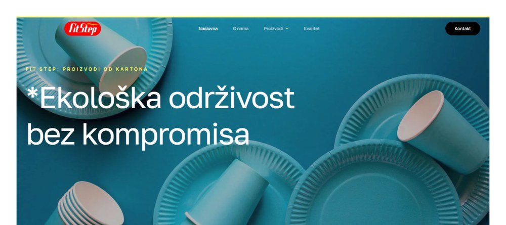 Naslovna stranica novog FitStep sajta