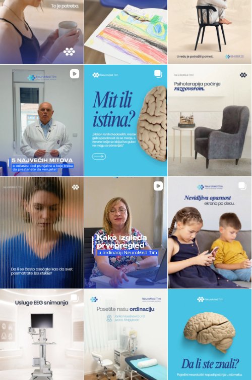Video o prvom pregledu i edukativne teme NeuroMed tima
