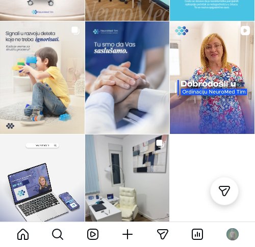 Predstavljanje ordinacije i video dobrodošlice na Instagramu