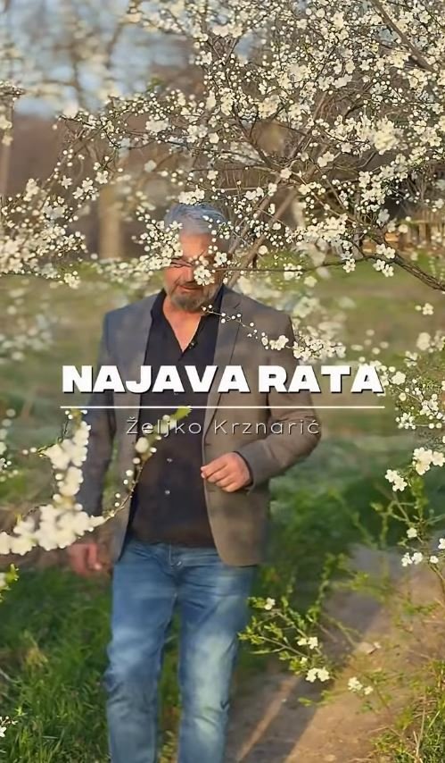 Video naslovnica za pesmu Najava rata Željka Krznarića